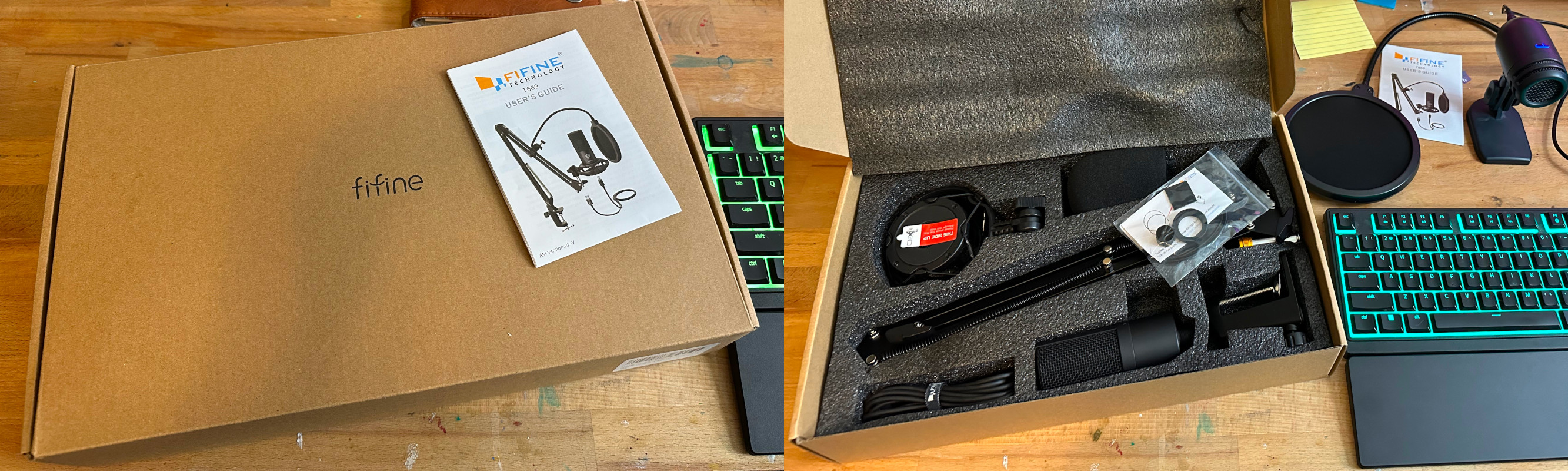 FIFINE T669 USB Mic Unboxing